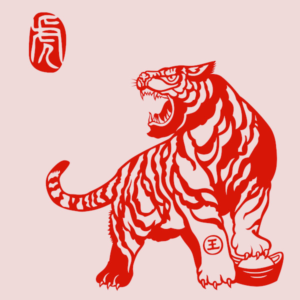 Chinese zodiac tiger.